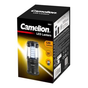 CAMELION S807-CB – Linterna de camping con 30 LED, negra